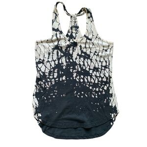 Balance Collection Black and White Tie Dye Tank Top M